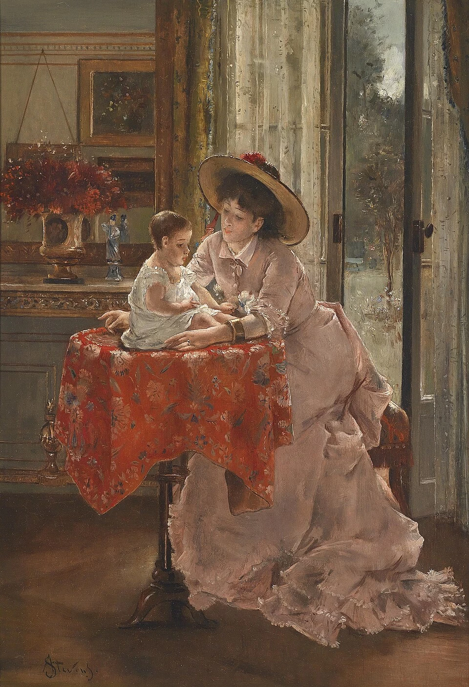 Alfred Émile Stevens - La madre felice